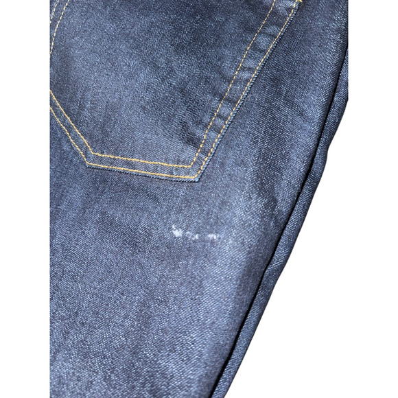Cremeux Premium Denim Straight Leg Jeans Men’s Size 38x32 Blue Dark Wash READ - Picture 4 of 7